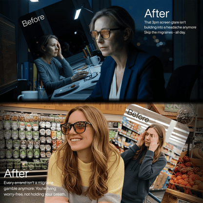 FL-41 Amber Tint Migraine Glasses