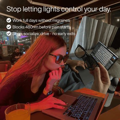 FL-41 Amber Tint Migraine Glasses