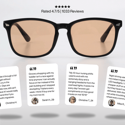 FL-41 Amber Tint Migraine Glasses